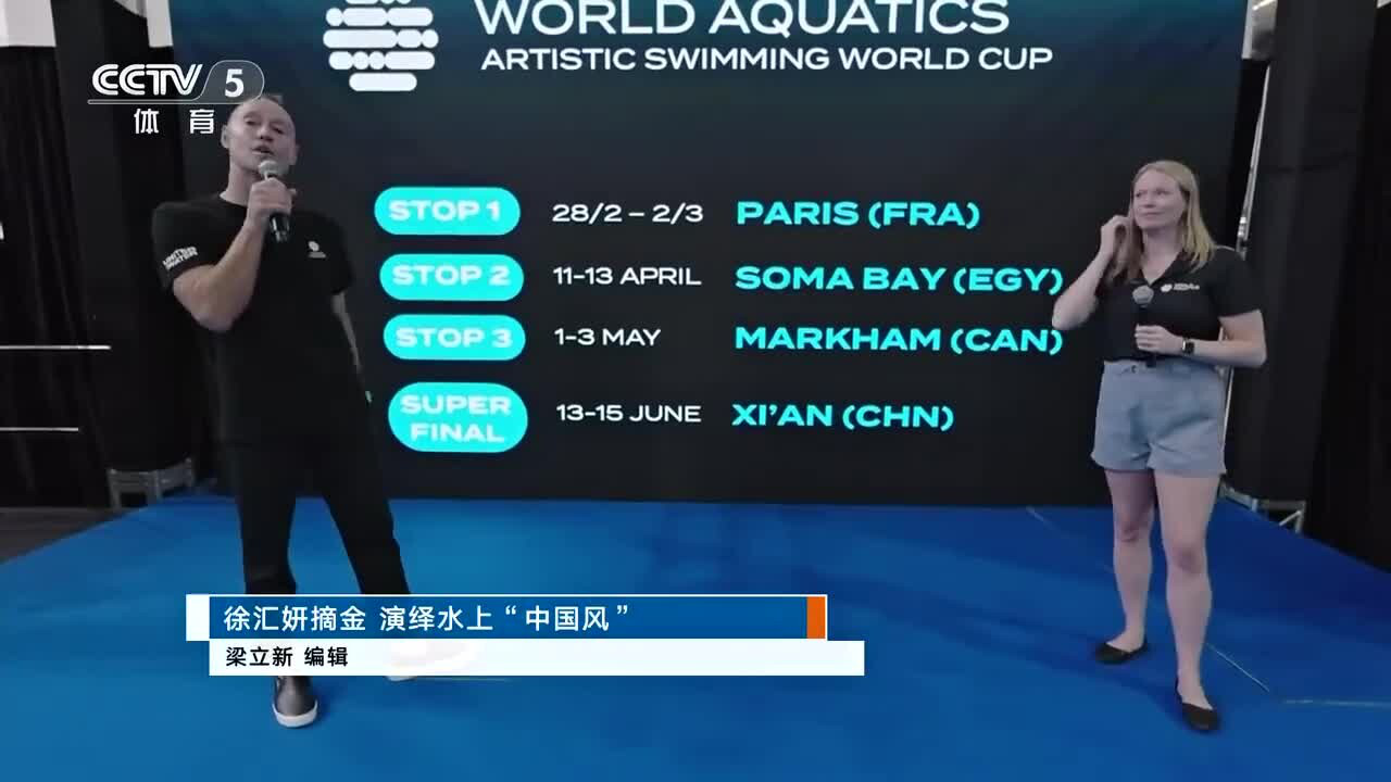徐汇妍花样游泳世界杯总决赛摘金(花样游泳世青赛)